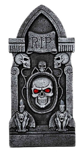 Picture of TOMBSTONE WITH ILLUMINATED EYES